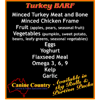 Canine Country BARF Turkey - 1kg