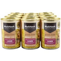 Black Hawk Grain Free Adult Dog Can - Lamb - 12 x 400g (Tray)