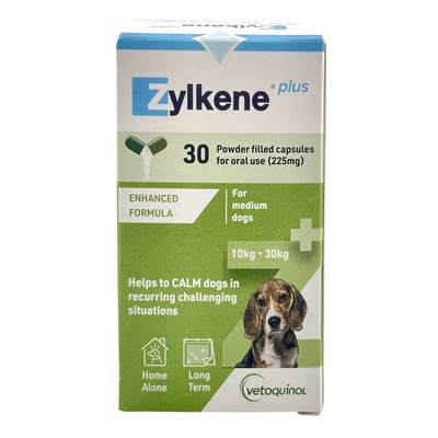 Zylkene Plus for Medium Dogs - 225mg - 30 Capsules
