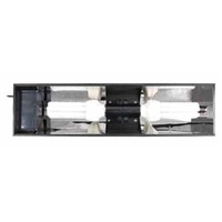 Reptiland Aluminium Terrarium Cover for 2 Compact Lamps up to 50 Watts - 46x12x9cm