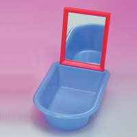 Plastic Bird Bath Tub with Mirror (Unipet)