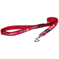 Rogz Fancy Dress Dog Lead - Red Bones - X-Large Armed Forces (25mm x 1.2m)