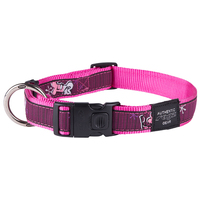 Rogz Beltz Fancy Dress Dog Collar - Pink Love - Large Beach Bum (20mm x 34-56cm)