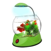 Aquatopia Betta Bowl with Light - 1.8L - Green