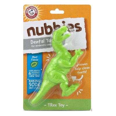Arm & Hammer Nubbies Dental Dog Toy - T-Rex