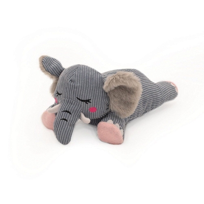Zippy Paws Snooziez Shhhqueaker Dog Toy - Elephant - 28x18x15cm