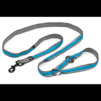 Kurgo Quantum 6 in 1 Dog Lead - Blue - 183cm