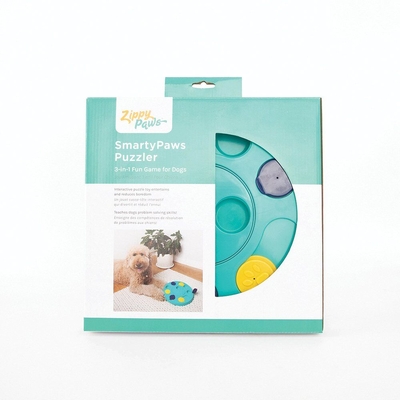 Zippy Paws Smarty Paws Puzzler Dog Puzzle - Teal - 28cm