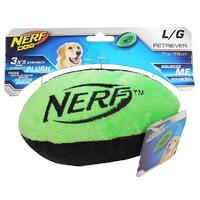 NERF Dog Retriever Plush Football - Large (17.8cm) - Green