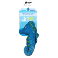 Spunky Pup Clean Earth Dog Toy - Seahorse - Large