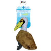 Spunky Pup Clean Earth Dog Toy - Pelican - Large