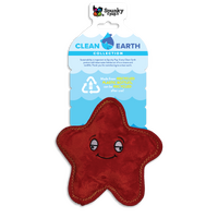 Spunky Pup Clean Earth Dog Toy - Starfish - Small