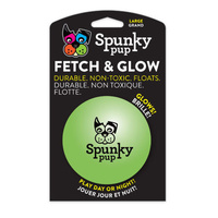 Spunky Pup Fetch & Glow Ball - Large (9cm)