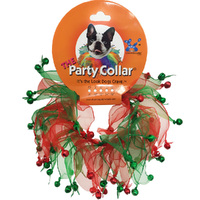 Christmas Party Dog Collar Jingle Bells - X-Large (40cm)