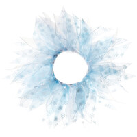 Party Collar Winter Snowflake White - Small (25cm)