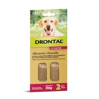 Drontal All Wormer Chewable Tablets for Dogs up to 35 kgs - 2 pack