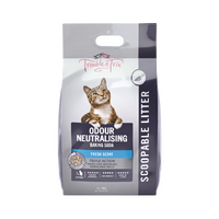 Trouble & Trix Odour Neutralising Clumping Litter - Fresh Scent - 7L (7kg)