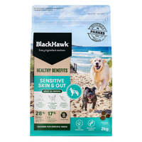 Black Hawk Healthy Benefits Dog - Sensitive Skin & Gut - 12kg