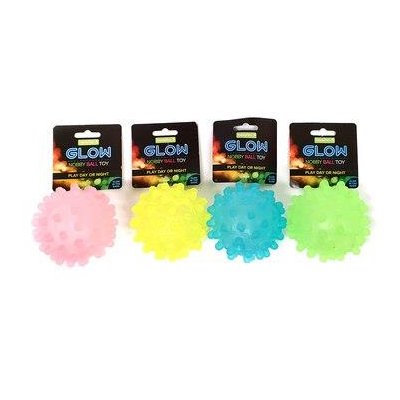 Glow in the Dark Nobby Dog Ball