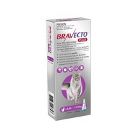 Bravecto PLUS SPOT-ON for Cats 6.25-12.5kg - Purple (3 Months)