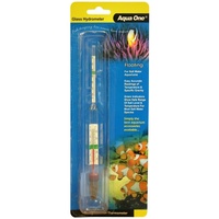 Aqua One Glass Floating Hydrometer & Thermometer for Salt Water Aquariums