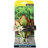 Aqua One Silk Aquarium Plant - Amazon Red/Green - Small (13cm)