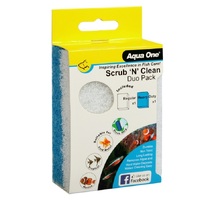 Aqua One Scrub 'N' Clean Algae Pad - Duo Pack