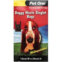 Doggy Waste Singlet Bags - 100 Pack