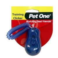 Pet One Dog Training Clicker - Blue