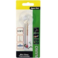 Aqua One Nano Mini Glass Thermometer for Aquariums (9cm)