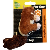 Pet One Plush Cat Toy - Chipmunk