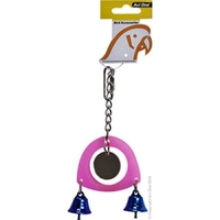 Avi One Bird Toy Acrylic Mirror With 2 Bells