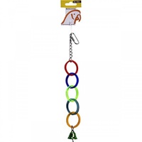 Avi One Bird Toy Acrylic 5 Rings with Bell