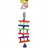 Avi One Bird Toy Acrylic Ladder with Bell