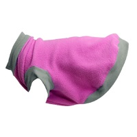 Pet One NightComfy Fleece Dog Coat - 30cm - Magenta/Grey