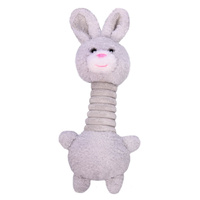 Pet One Plush Squeaky Dog Toy - Bunny with Long Neck - 21cm