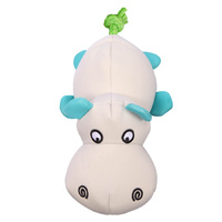 Pet One Splash Squeaky Dog Toy - Hippo with Rope - 21cm