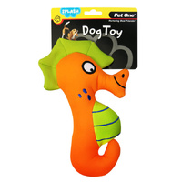 Pet One Splash Squeaky Dog Toy - Seahorse - 21cm