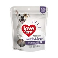 Love 'Em Lamb Liver Dog Treats - 200g