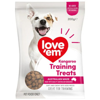 Love 'Em All Natural Kangaroo Training Treats - 200g