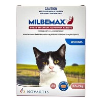 MILBEMAX Allwormer for Small Cats 0.5-2kgs - 2 Pack - Pink