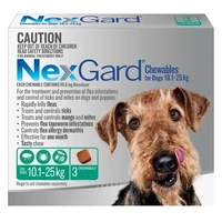 NexGard for dogs 10.1-25 kgs - Green - 6 Pack