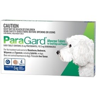ParaGard Allwormer for Dogs 5kg Bodyweight - 4 Tablets