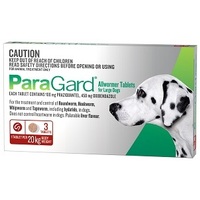 ParaGard Allwormer for Dogs 20kg Bodyweight - 3 Tablets