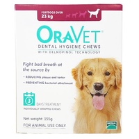 OraVet Dental Hygiene Chews for Large Dogs Over 23 kg (3 Pack)