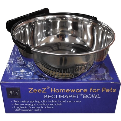 Zeez SecuraPet Stainless Steel Bowl - X-Large - 1.89L
