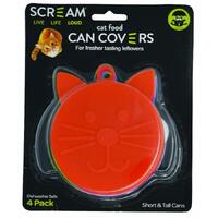 Scream Cat Food Can Covers - 4 Pack