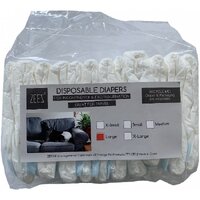Zeez Disposable Dog Diapers - Large - 38-56cm (12 Pack)