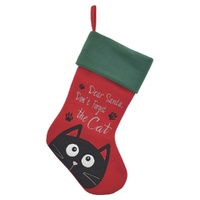 Prestige Christmas Cat Stocking - 45cm