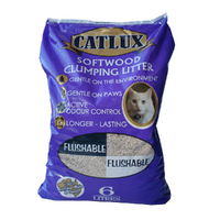 Catlux Softwood Clumping Cat Litter - 6 Litres